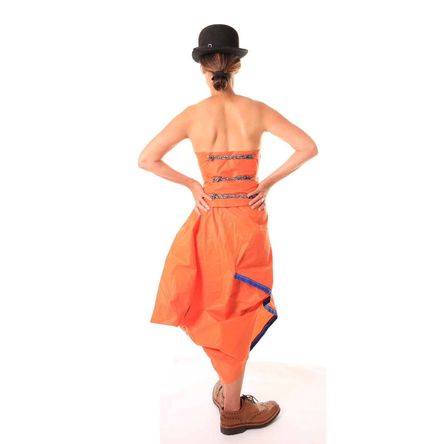 Seaview mess frock modeled with back view