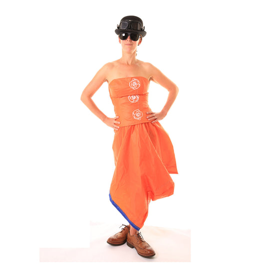 Seaview mess frock modeled with front view 